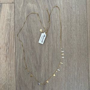 Madewell - Long Gold Scattered Triangle Necklace